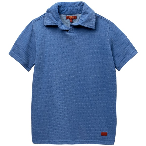 7 For All Mankind Boys Short Sleeve Polo Shirt